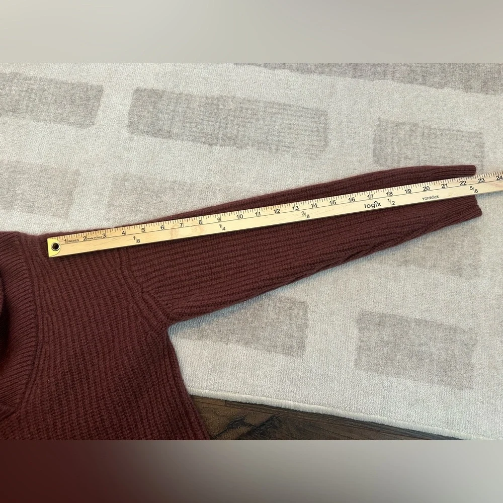 NakedCashmere Marcy Shawl Cashmere Sweater Currant (Size S)